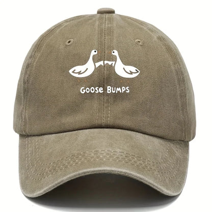 Retro Goose Print Baseball Cap