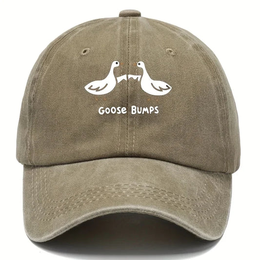 Retro Goose Print Baseball Cap
