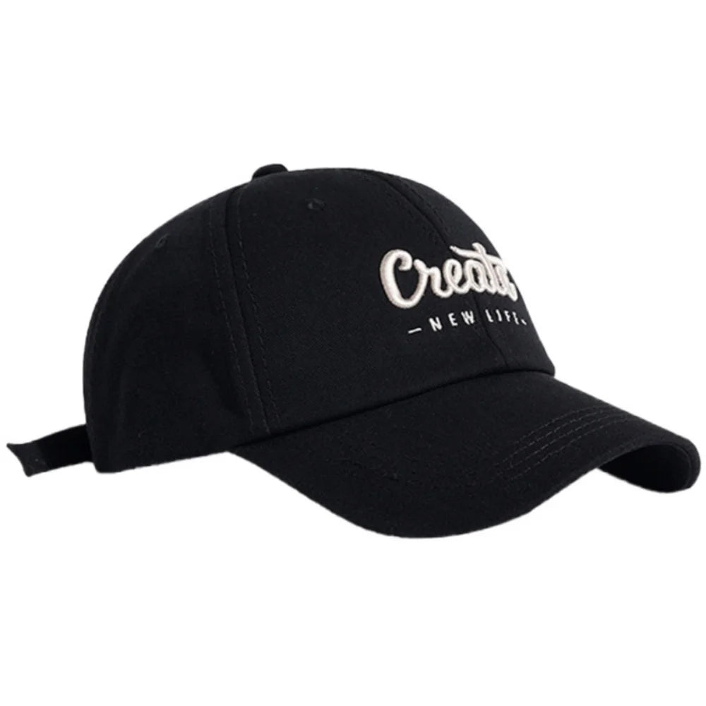 Fashion Letter Embroidery Hole Sunscreen Baseball Cap