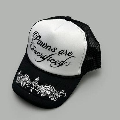 New Unisex Personal Printed Letters Wing Baseball Hats