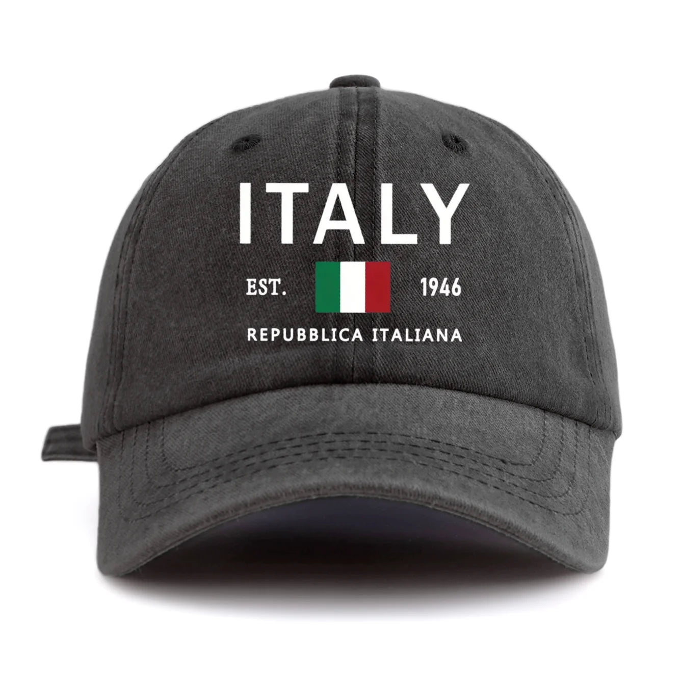 ITALY Print Washed Baseball Cap For Adults