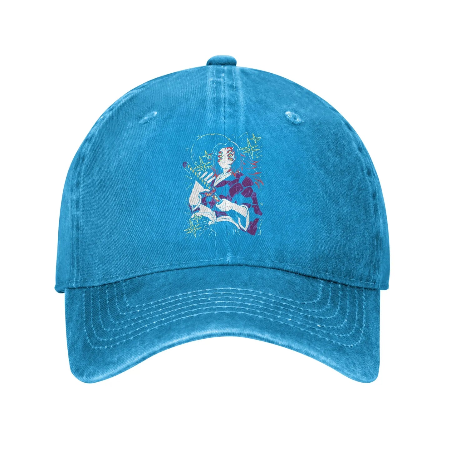 Demon Slayer  Multicolor Hat Peaked Women's Cap Kokushibo