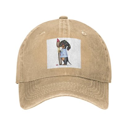 Dachshund Dog Art Baseball Cap