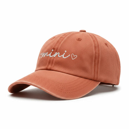 Washed Cotton Dad Mama Mini Love Caps Baseball Cap
