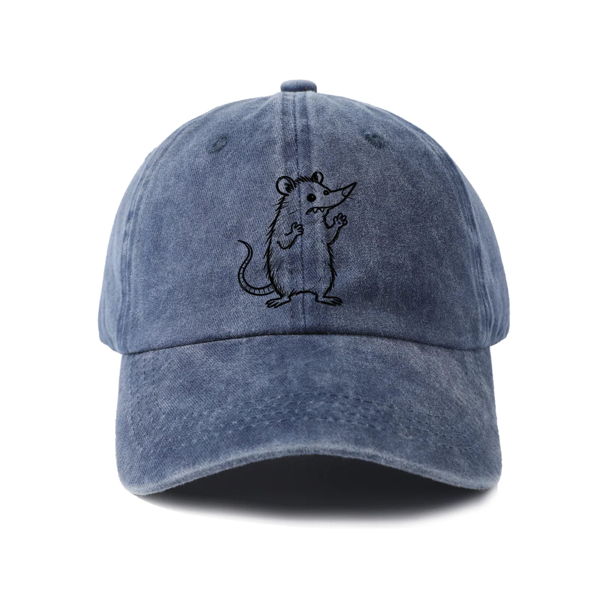 Playful Cat Line Art Graphic Baseball Cap