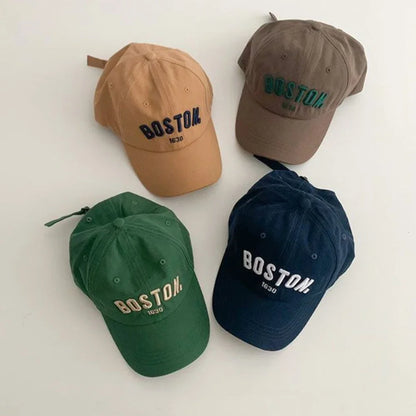 Solid Letter Kids Baseball Cap