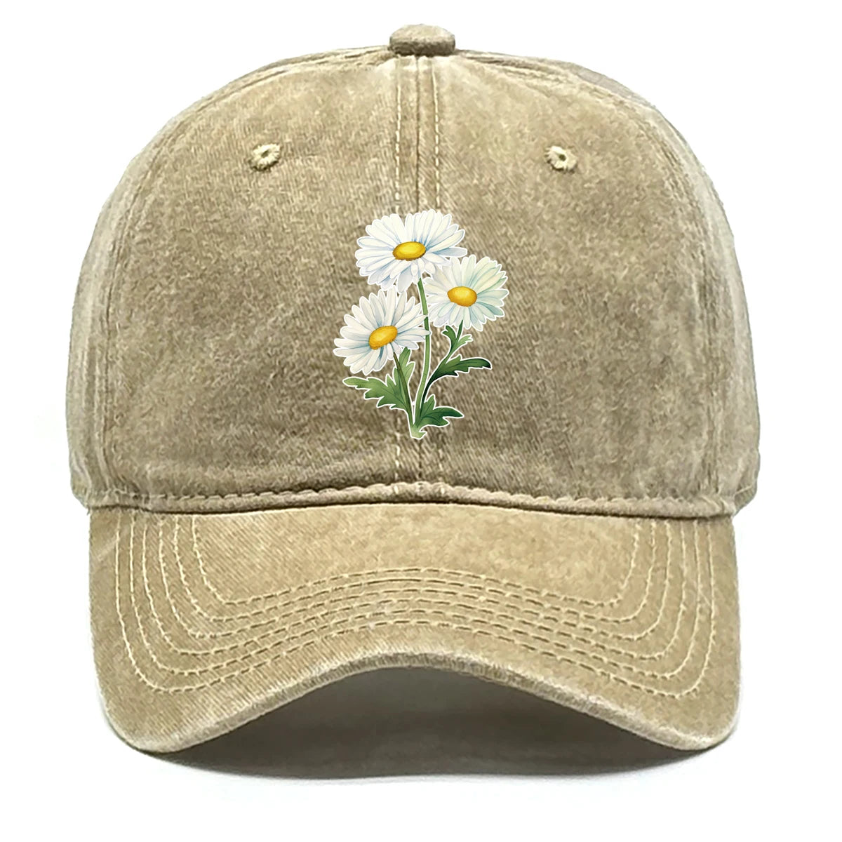 Flower Print Snapback Baseball Cap Flower Hat
