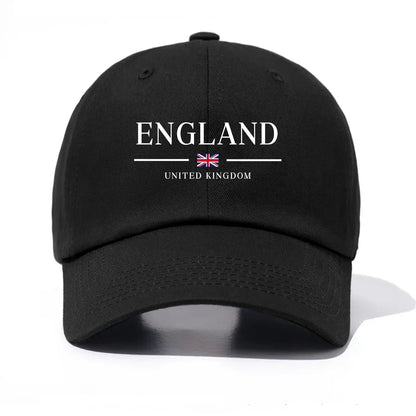 England Print Baseball Cap For Adults