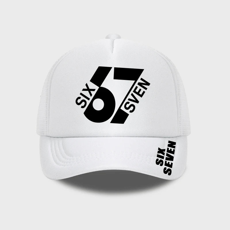 SIX 67 SEVEN Printed Mesh Cap Baseball Cap