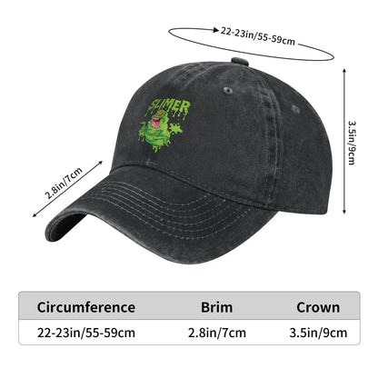 Ghost Movie Green Slimer Retro 80‘s Cartoon Sun Baseball Cap