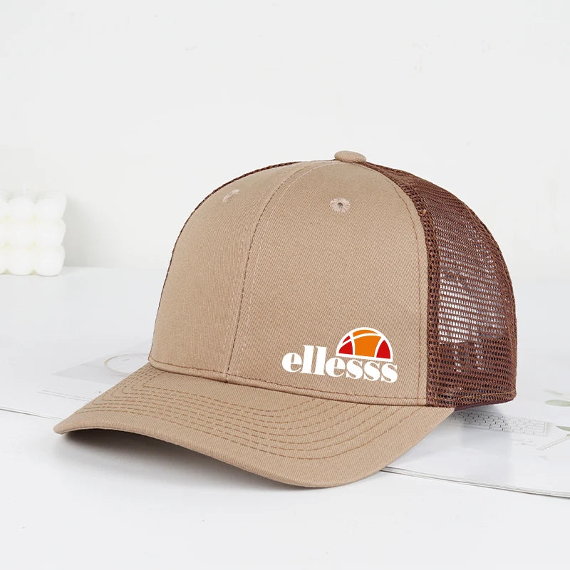 Breathable Mesh Baseball Hat With Ellessss Print
