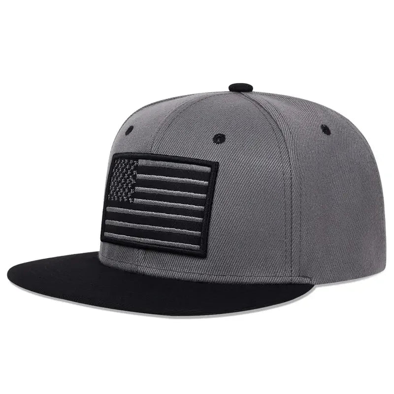Unisex American Flag Embroidery Hip-hop Hats
