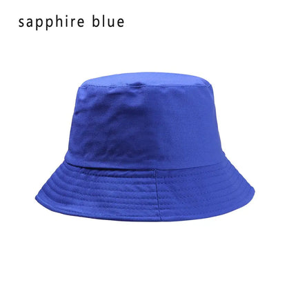 Women Men Outdoor Sunscreen Casual Candy Color Bucket Hat Sun Caps Fisherman Cap
