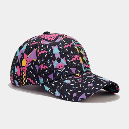 Spring/Summer Graffiti Baseball Hat Thin Retro Soft Top Duck Tongue Hat Unisex