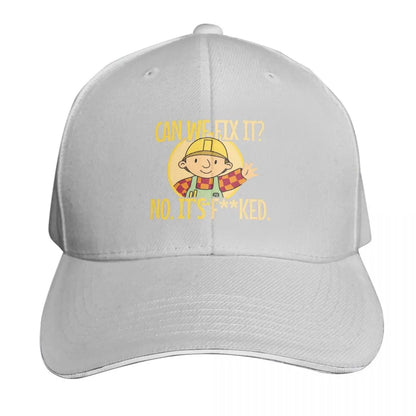 Bob The Builder Can We Fix It Repair Man Cap Fashion Casual Baseball Caps