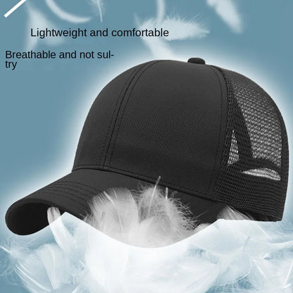 Unisex Quick Dry Big Head Mesh Baseball Cap
