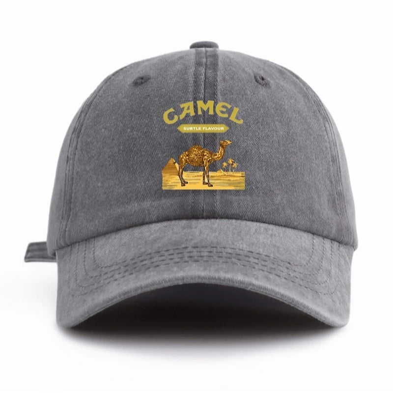 CAMEL Print Washed Baseball Cap