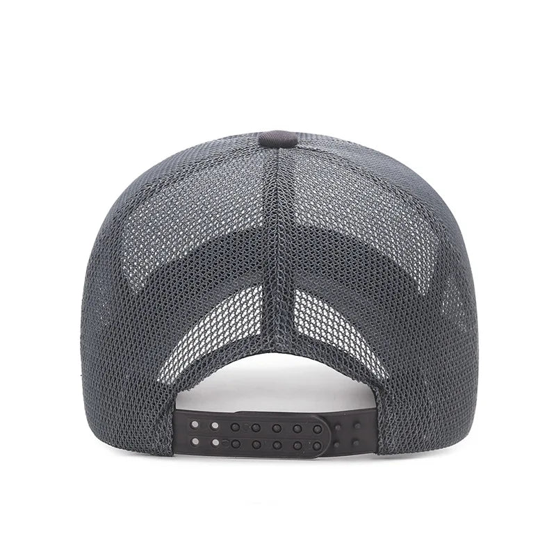 Summer Hollow-Out Sunshade Hat Brim Breathable Mesh Baseball Cap