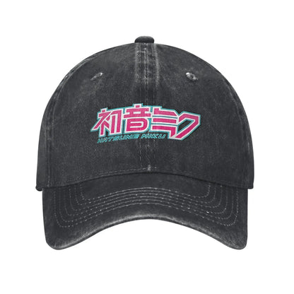 Hatsune Miku logo Headwear Baseball Cap Men Women