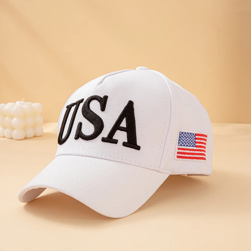 Fashion USA Letter Embroidered Baseball Cap