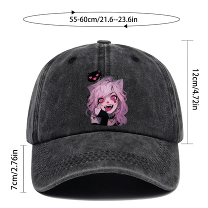 Anime Little Demon Cute Printed Pattern Baseball Cap