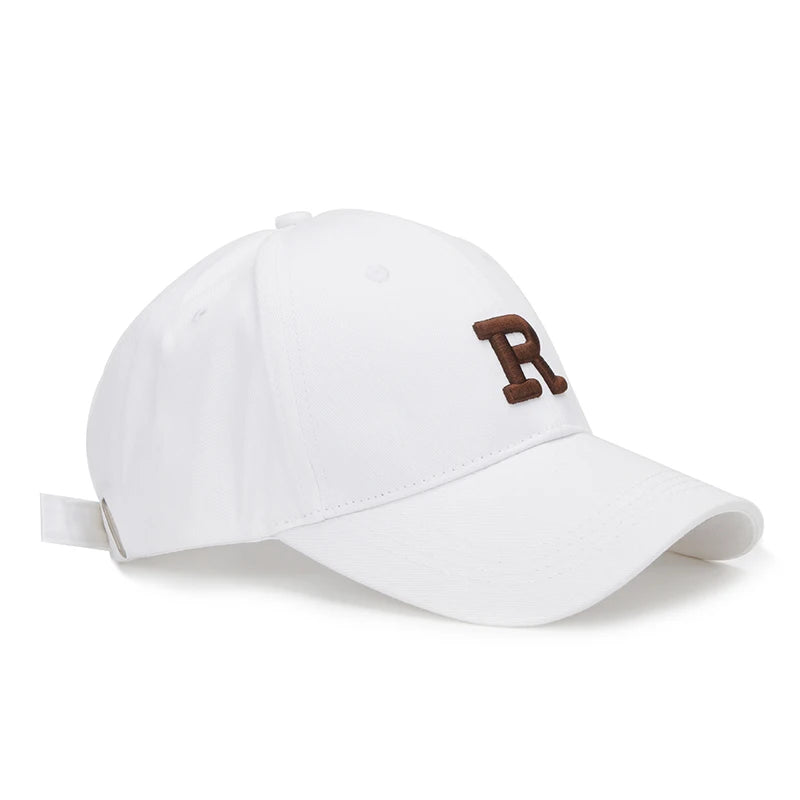Letter R Embroidery Baseball Cap