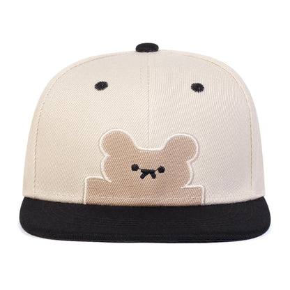 Children Little Bear Embroidery Baseball Caps Hip Hop Hats