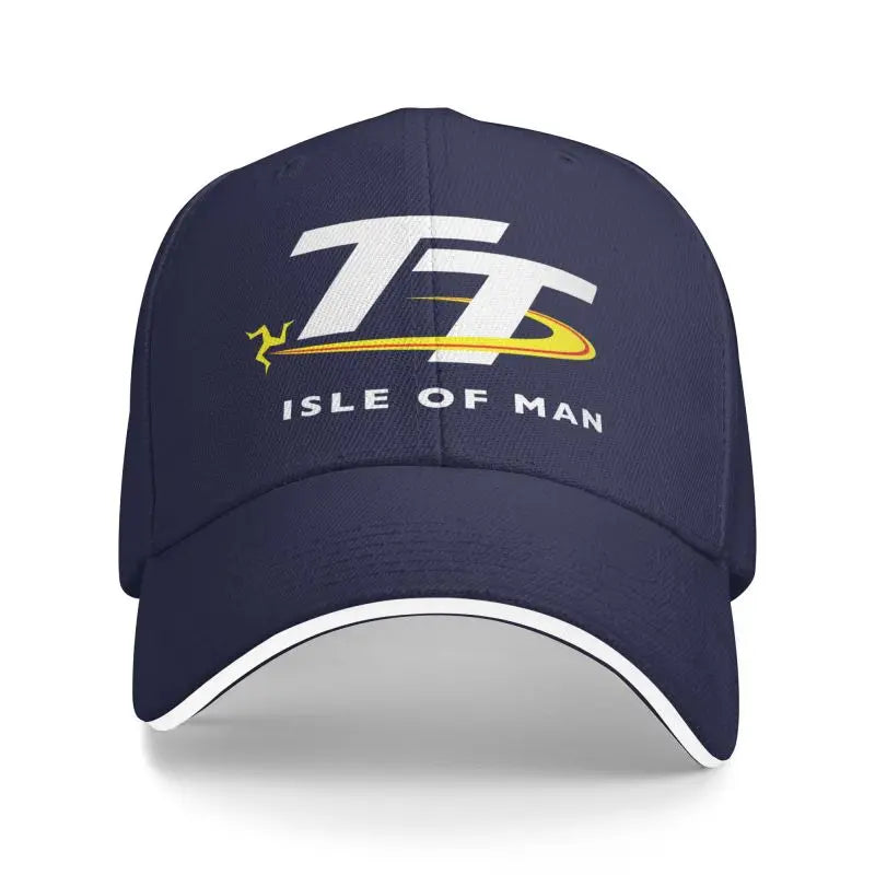Isle of Man TT Races Motorcycle Print Baseball Cap