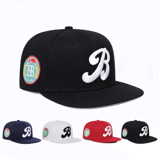Unisex Fashion B Letter Embroidery Hip-hop Hats