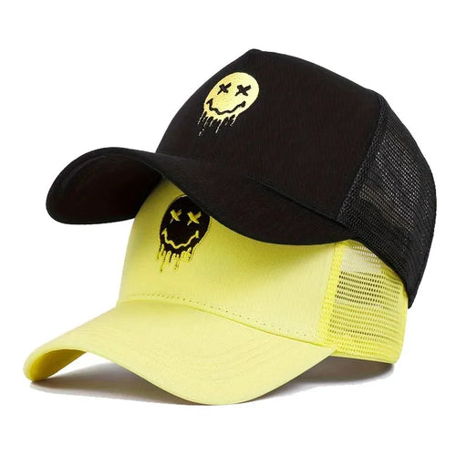 Unisex XX Smiling Face Print Baseball Caps Spring Summer