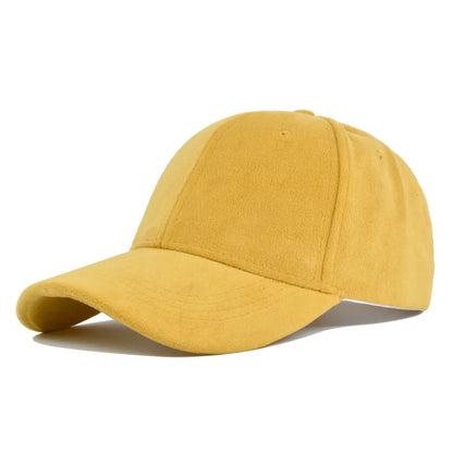 Fashion Unisex Suede Baseball Caps for Women Men