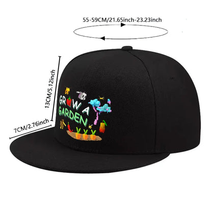 GROW A GARDEN Pixel Style Unisex All-Match Snapback Cap