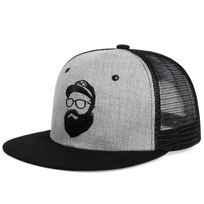 Snapback Caps Old Man Embroidery Hip-hop Net Hats Spring Summer