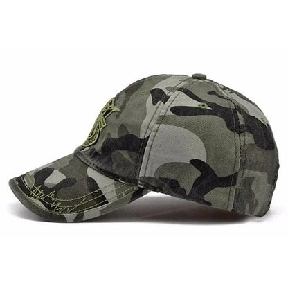 Unisex Shield Embroidery Baseball Caps