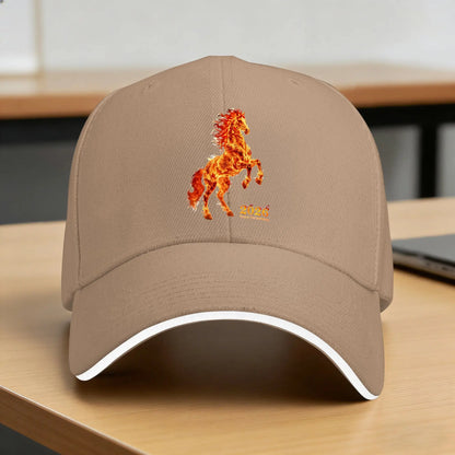 Year Of The Horse 1966 Fire Horse 1966 Sun Baseball Cap