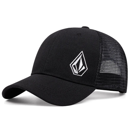2025 New Diamond Embroidered Cotton Mesh Hat Men's Hip Hop Hat Decorative Hat Women's Baseball Hat