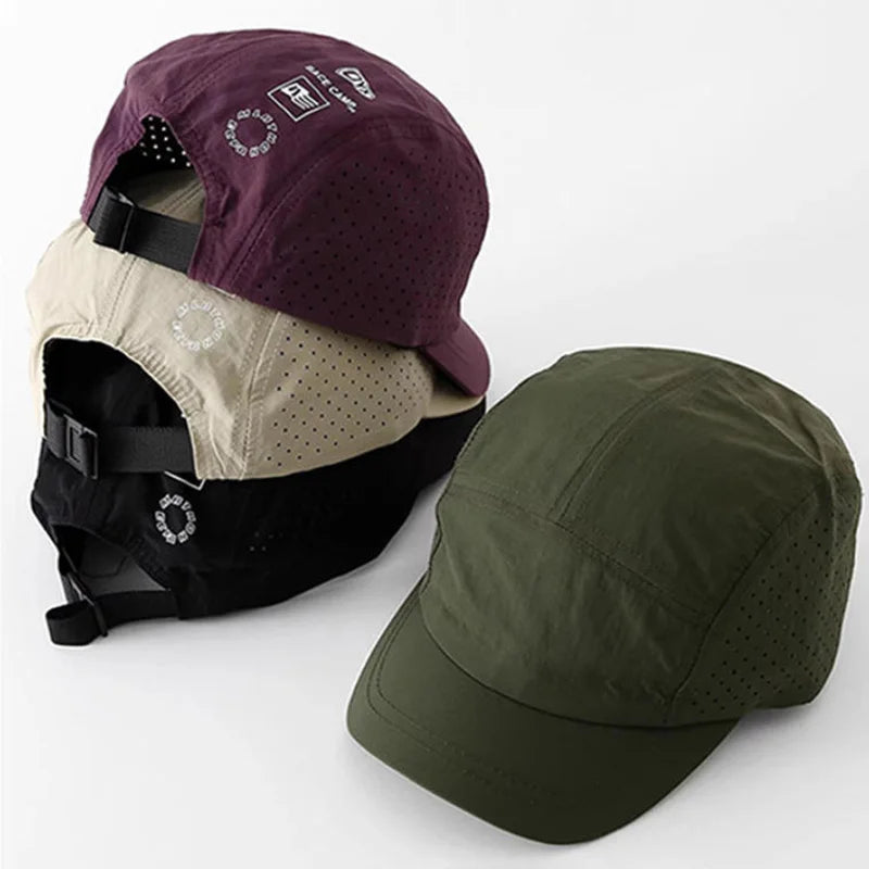 Short-Brim Mesh Quick-Dry Baseball Cap