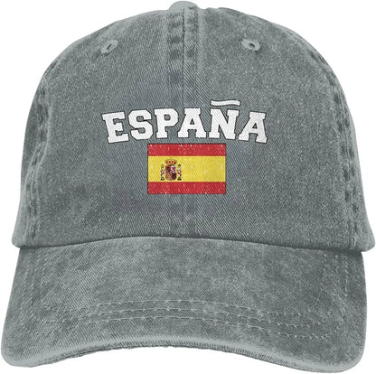 Espana Flag of Spain Spanish Denim Hats Baseball Caps