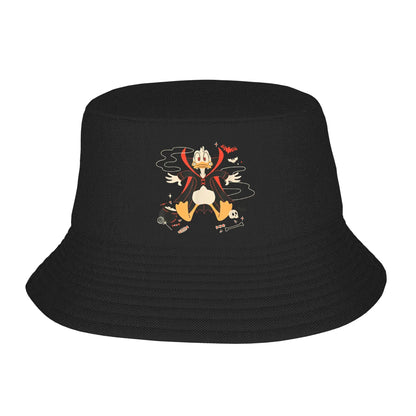 Unisex Bucket Hats Cartoon Donald Duck Vintage Beach Hatwear