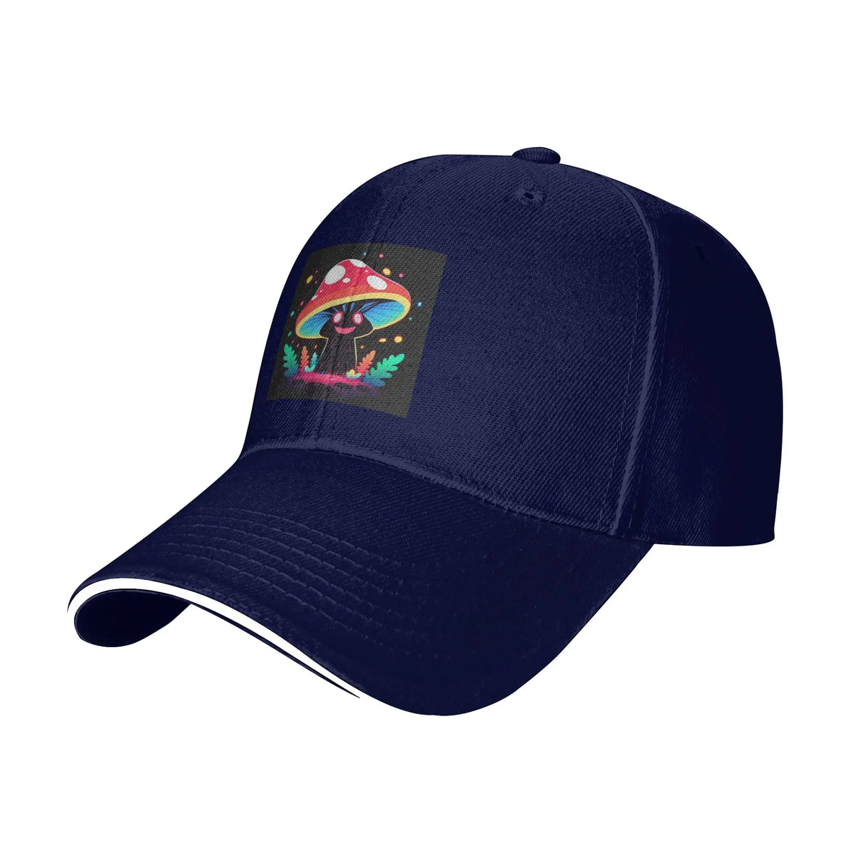 Shroomy Happy Spirit Trippy Mushroom Cap Casual Baseball Caps