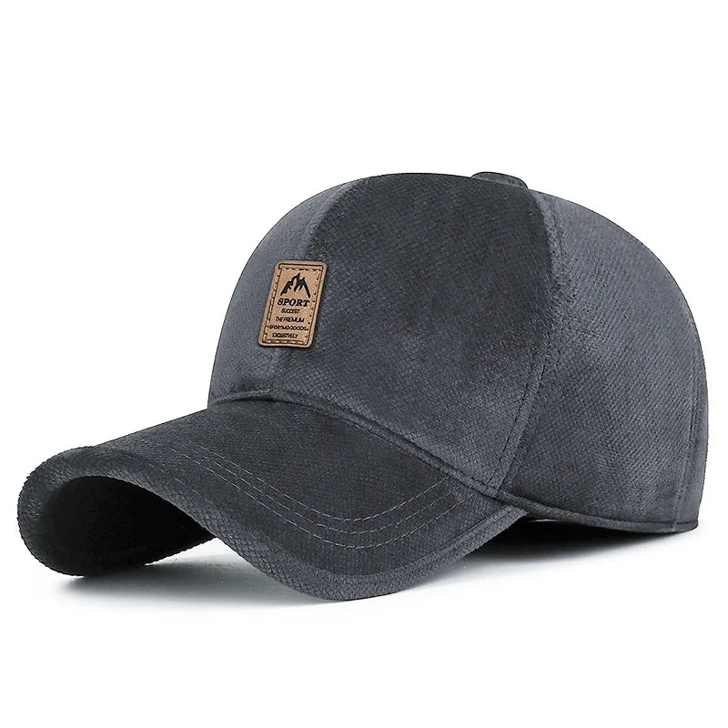 Autumn And Winter Cotton Hat With Fleece Warm Ear Protection Baseball Cap