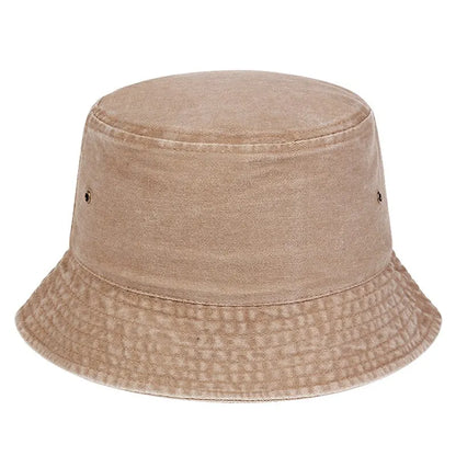 Unisex Solid Color Personality Bucket Hats Fishermen Caps