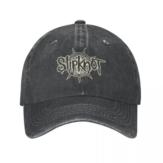 Heavy Mental Rock Music Baseball Cap Vintage Distressed Washed
