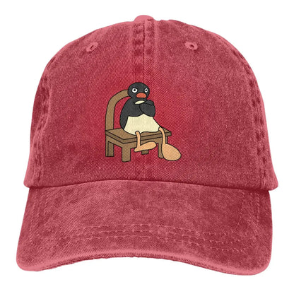 Pure Color Dad Hats Angry Pingu Women's Hat Sun Visor Baseball Caps Noot Pingu Pinga Penguin