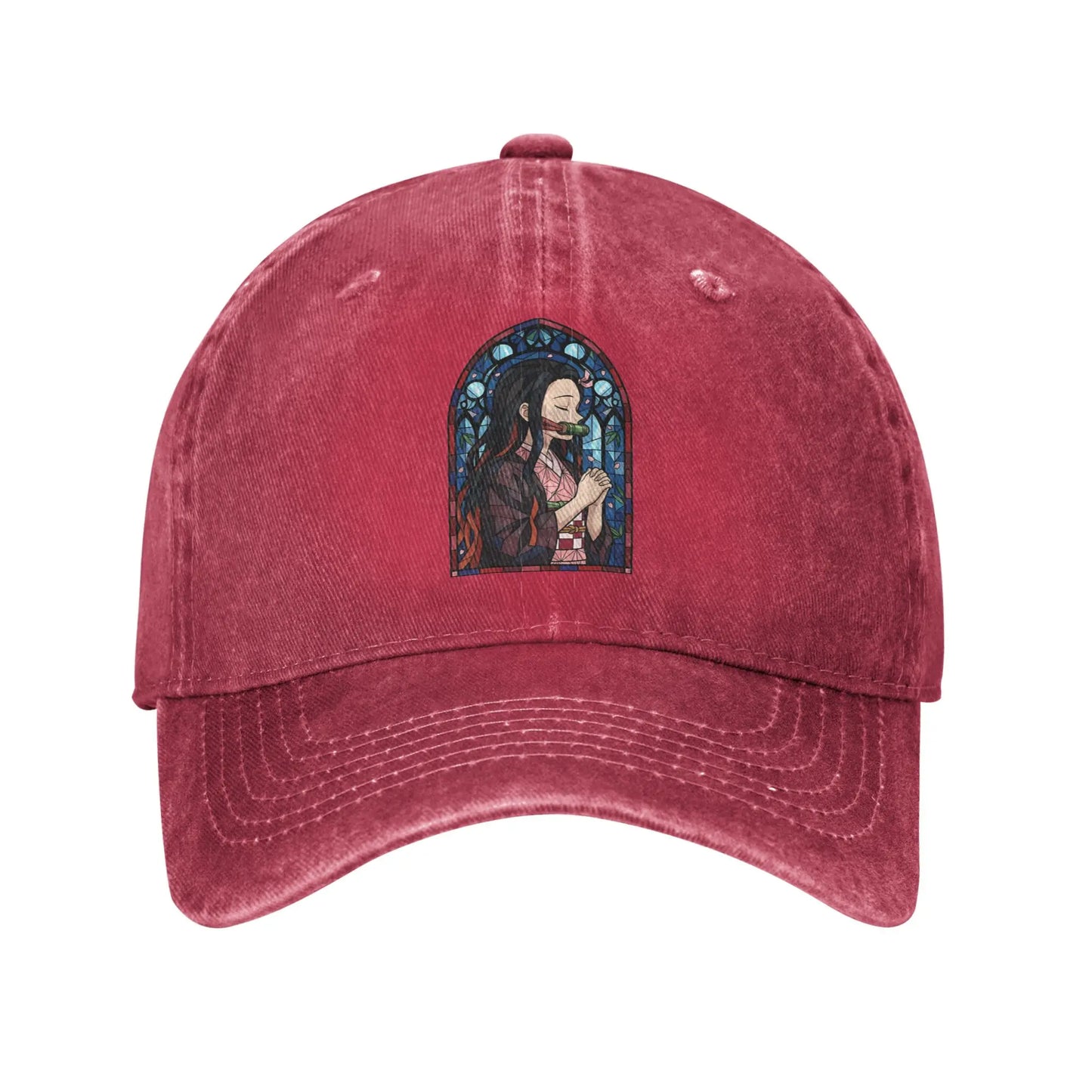 Pure Color Dad Hats Nezuko Kamado Baseball Caps Demon Slayer
