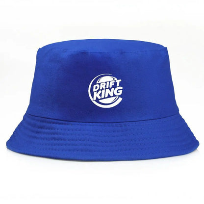 Bucket Hat Summer Fisherman Fishing Hat Summer Caps Drift King Printed Outdoor Cotton Sun Protection Cap