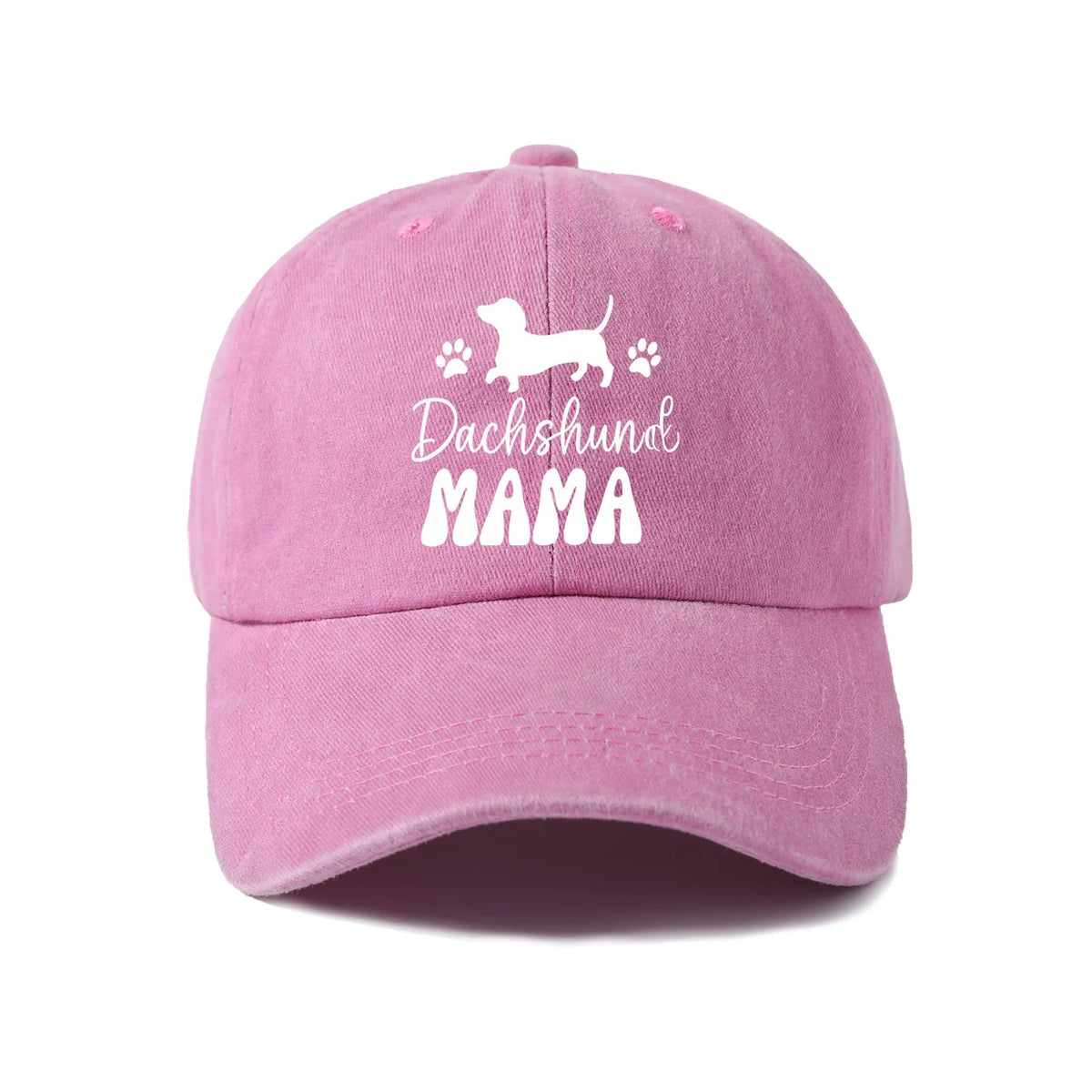 Dachshund Mama Vintage Washed Baseball Cap