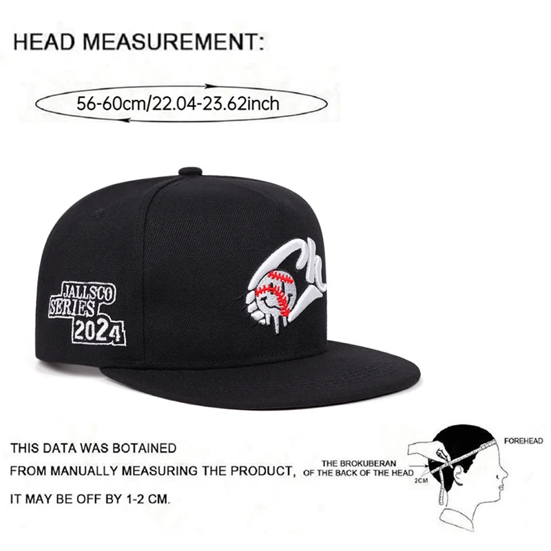 Baseball Hat CH Tennis Embroidery Backstage Hip Hop Hat Daily Leisure Flat Edge Hat