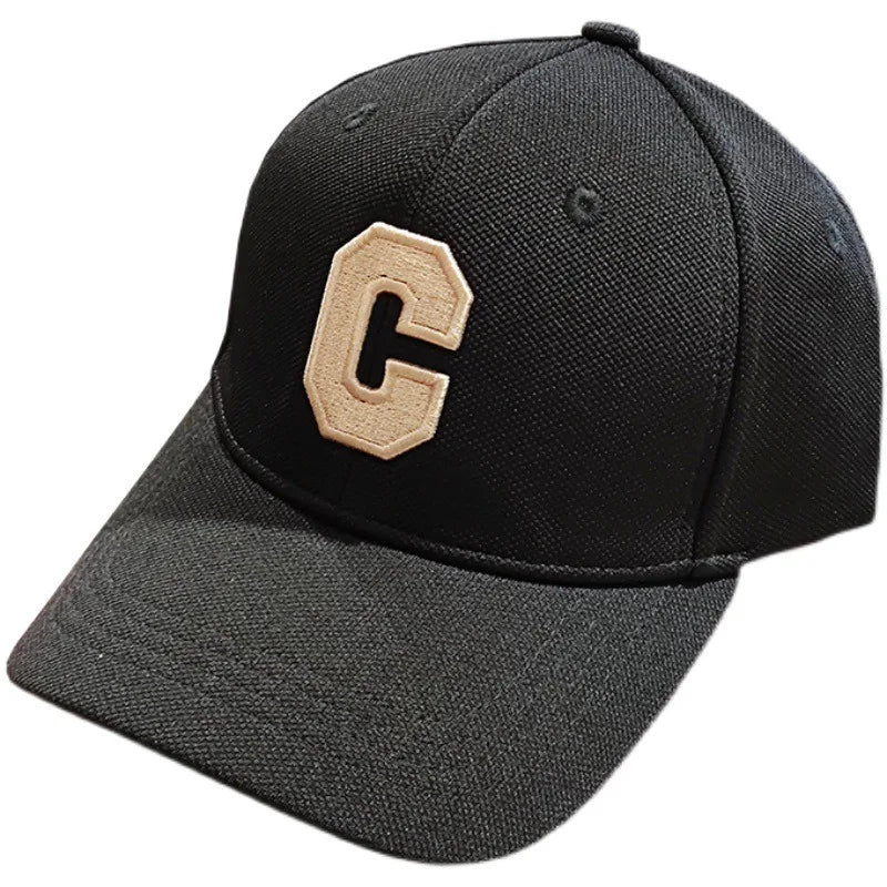 Baseball Cap New Ins Letter C Hat Women'S Spring Summer