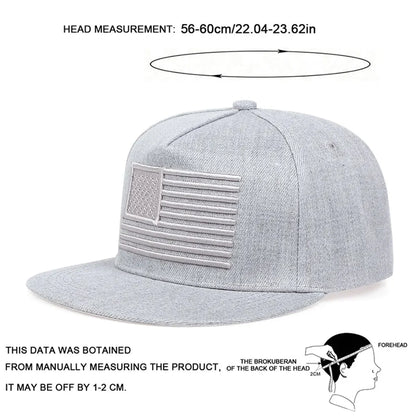 Unisex American Flag Embroidery Baseball Hats Snapback Caps